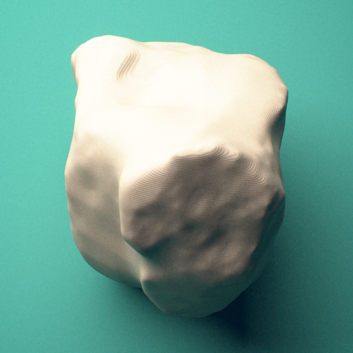 3D-printed Left cuboid bone (foot), lateral view showing the metatarsal articular facets.