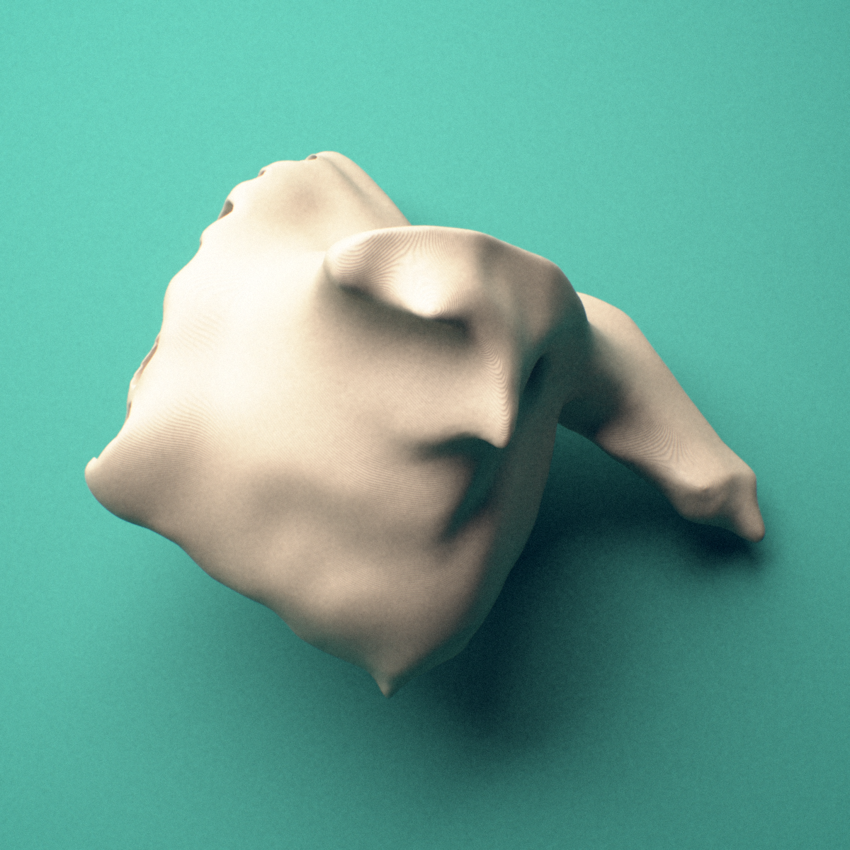 3D-printed Left maxilla, lateral view showing the nasal notch.