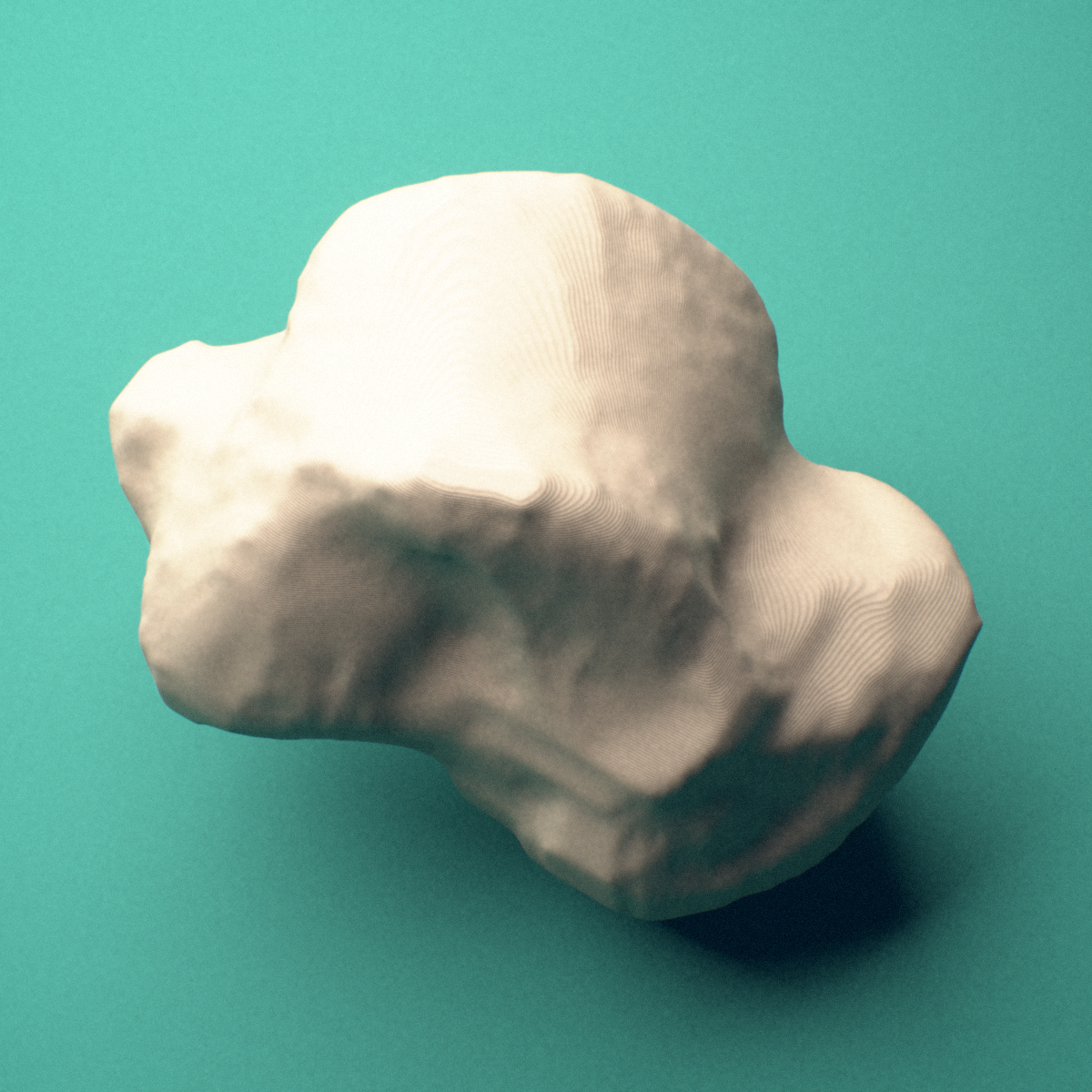 3D-printed Left talus (ankle bone), lateral view showing the posterior process.