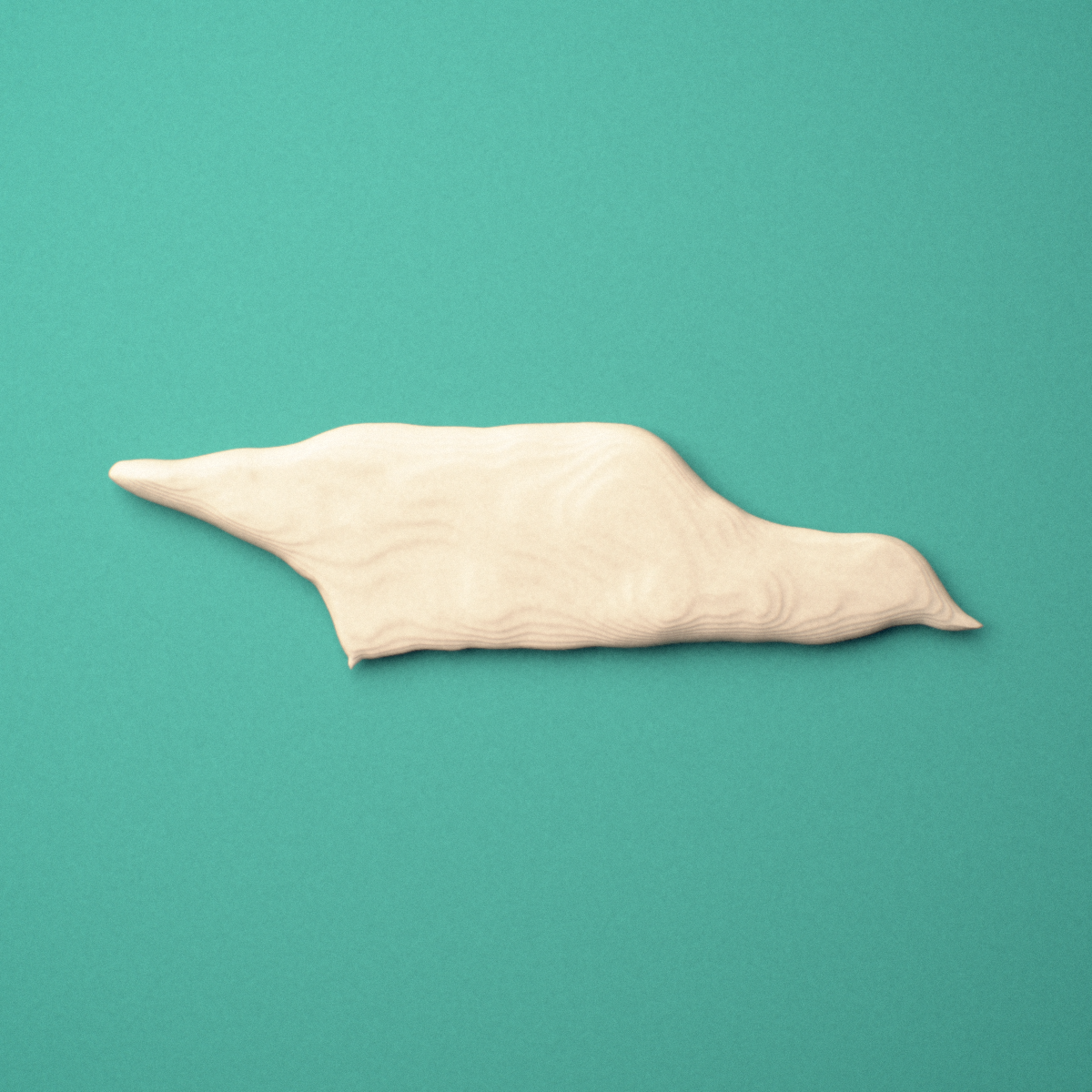 3D-printed Vomer bone, oblique view showing the alae.